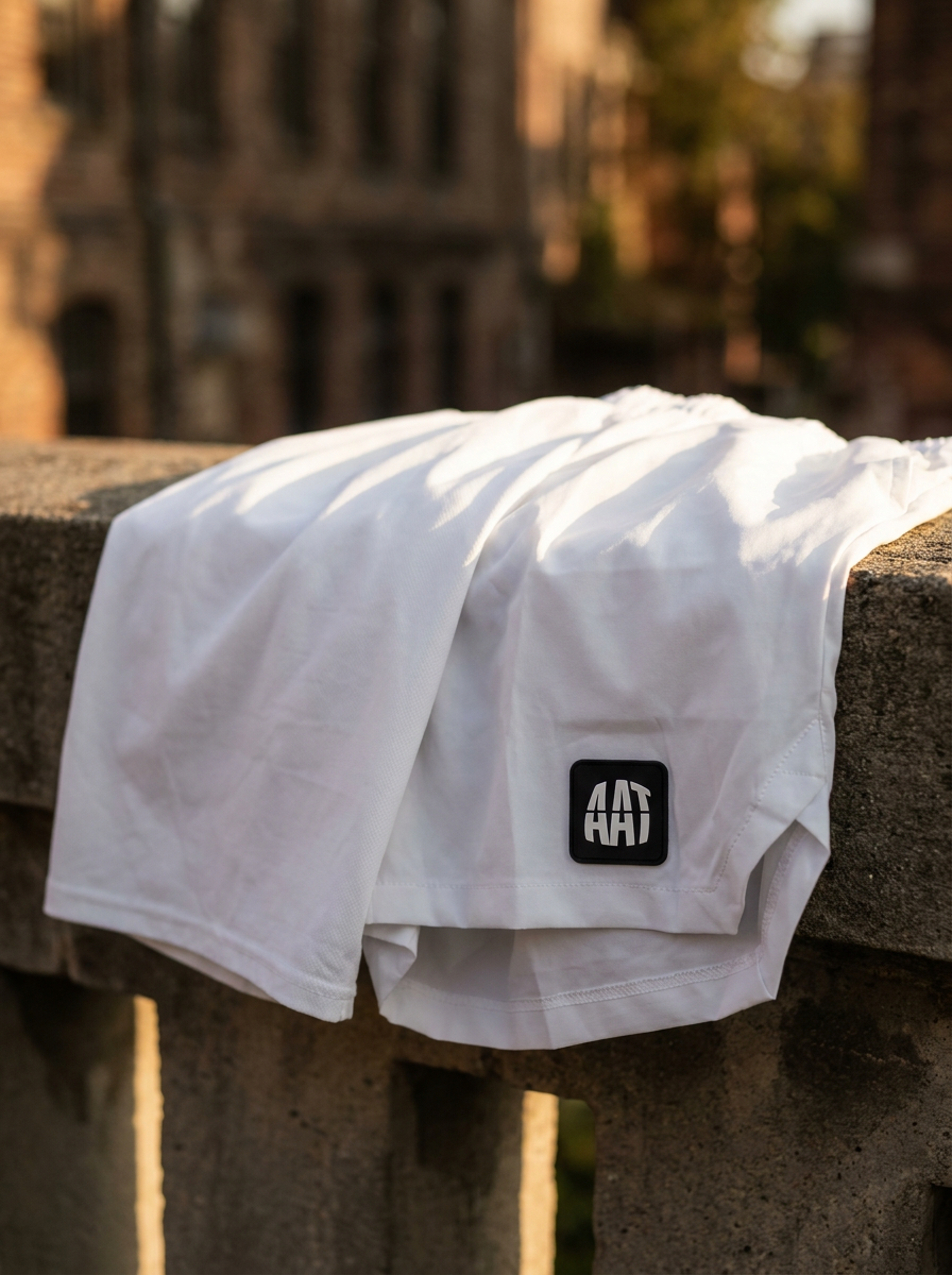 White Activewear Shorts